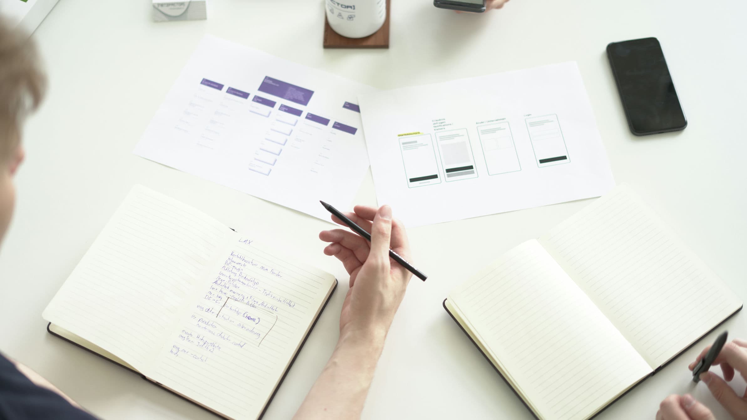 Mehrere Menschen, die ein Power BI Porjekt planen