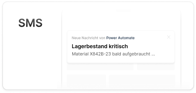 process flow via sms